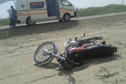 فوت ۲ راکب موتورسیکلت بر اثر برخورد با کامیون در گلستان