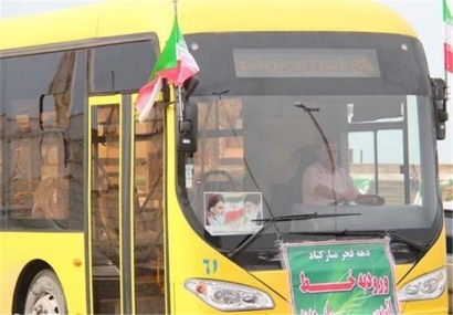 ۳۵۸ ‌دستکاه اتوبوس از گلستان به منطقه مرزی مهران اعزام شد