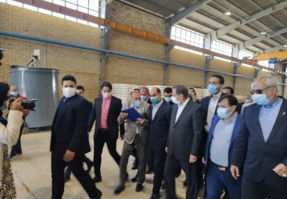 جهانگیری کارخانه تولید الیاف سیمانی استان گلستان را افتتاح کرد/بهره‌برداری از پروژه‌های راه‌سازی