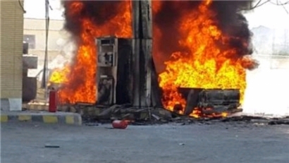 آتش سوزی در جایگاه سوخت نوده خاندوز آزادشهر مهار شد